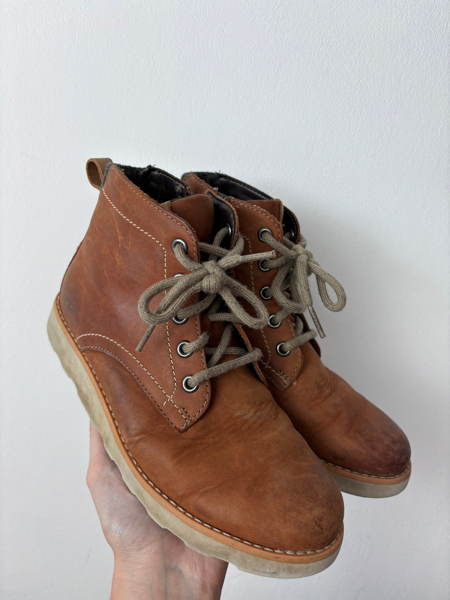 Clarks UK 2 F-Boots-Second Snuggle Preloved