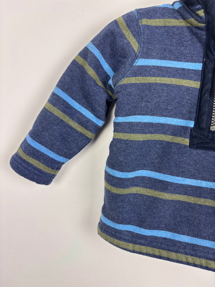 Joules Stripe Fleece Jumper 1 Year-Jumpers-Second Snuggle Preloved