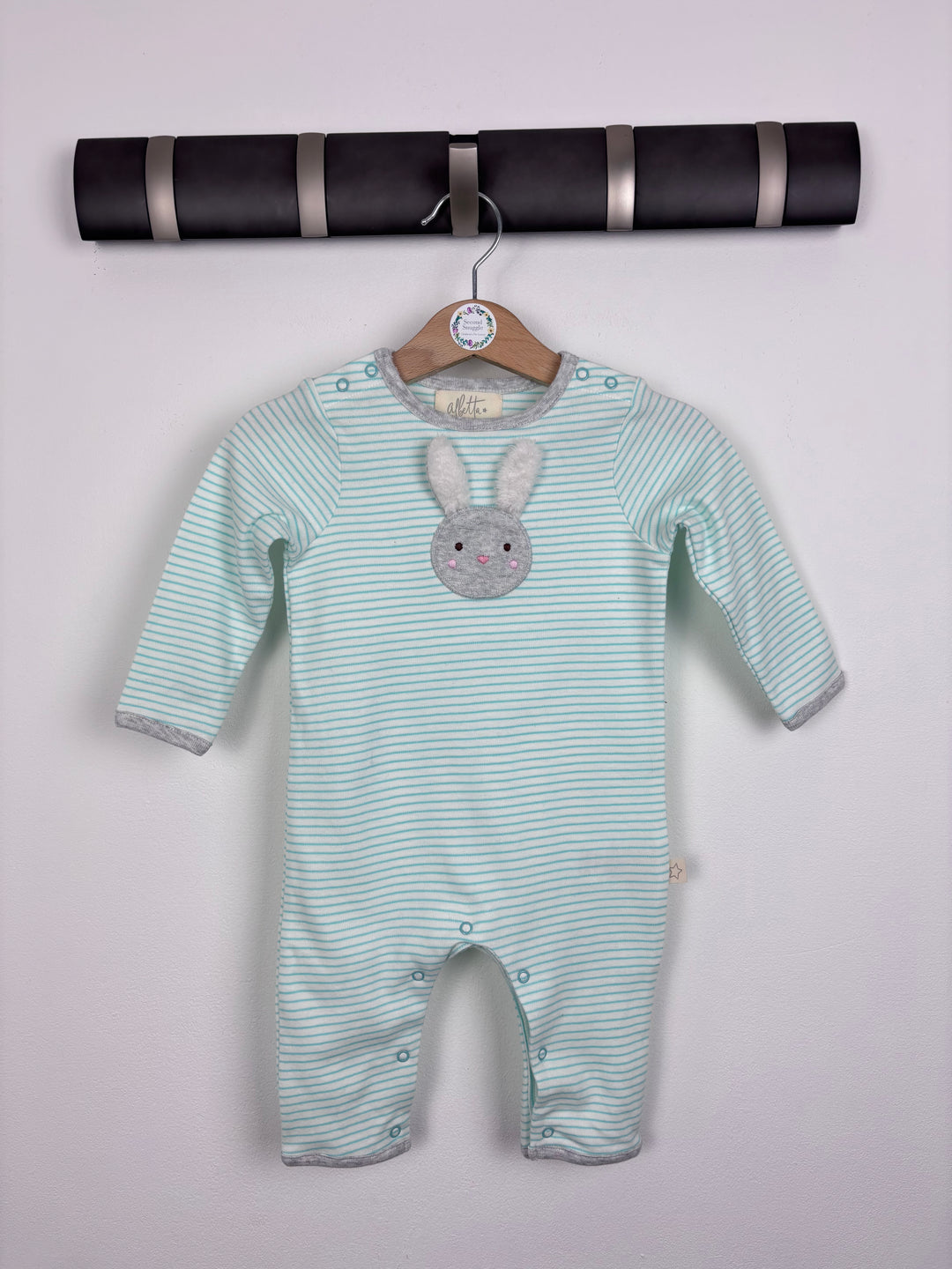 Albetta Stripe Romper 3-6 Months-Rompers-Second Snuggle Preloved