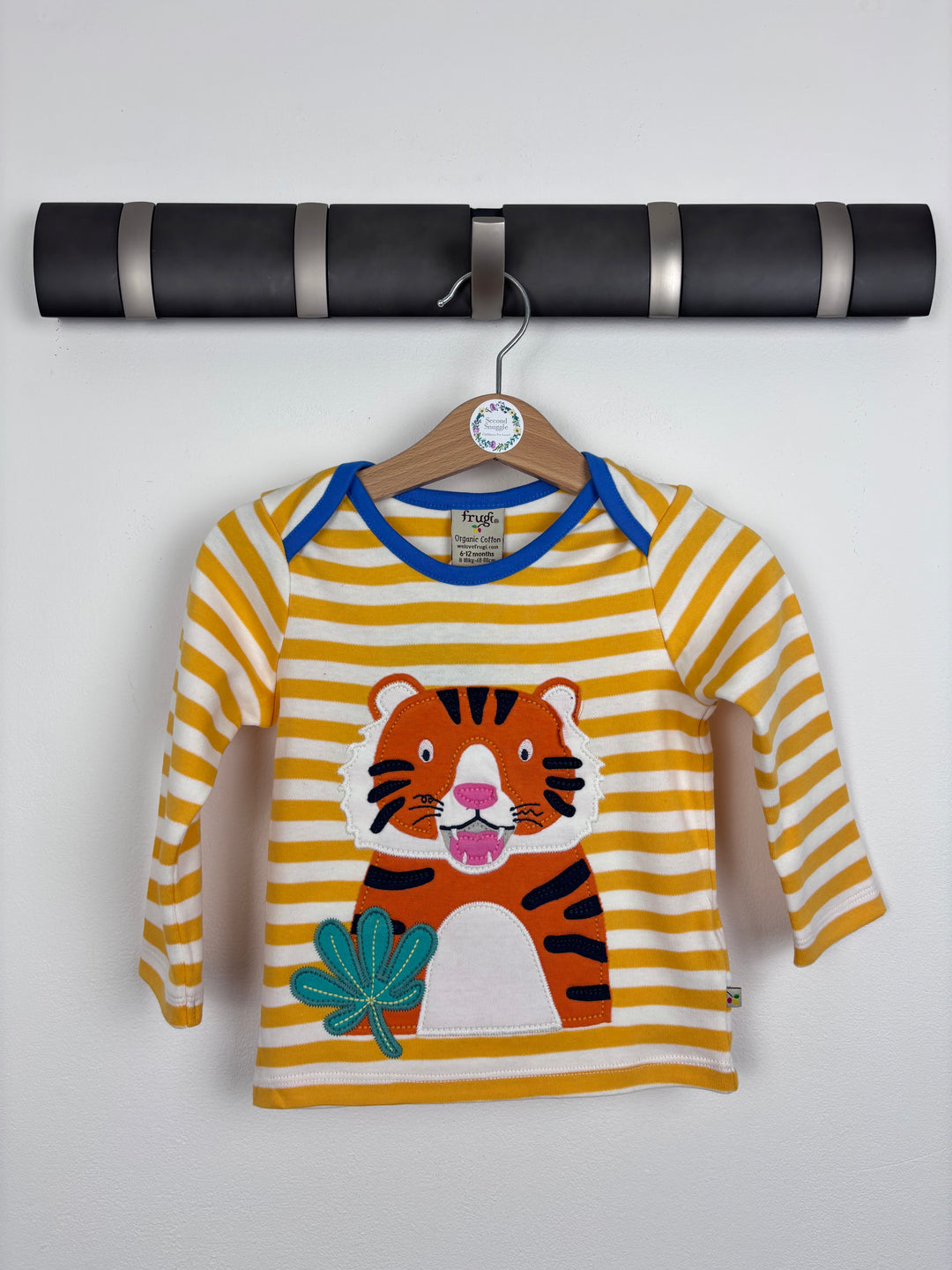 Frugi Tiger Long Sleeve Top 6-12 Months-Tops-Second Snuggle Preloved