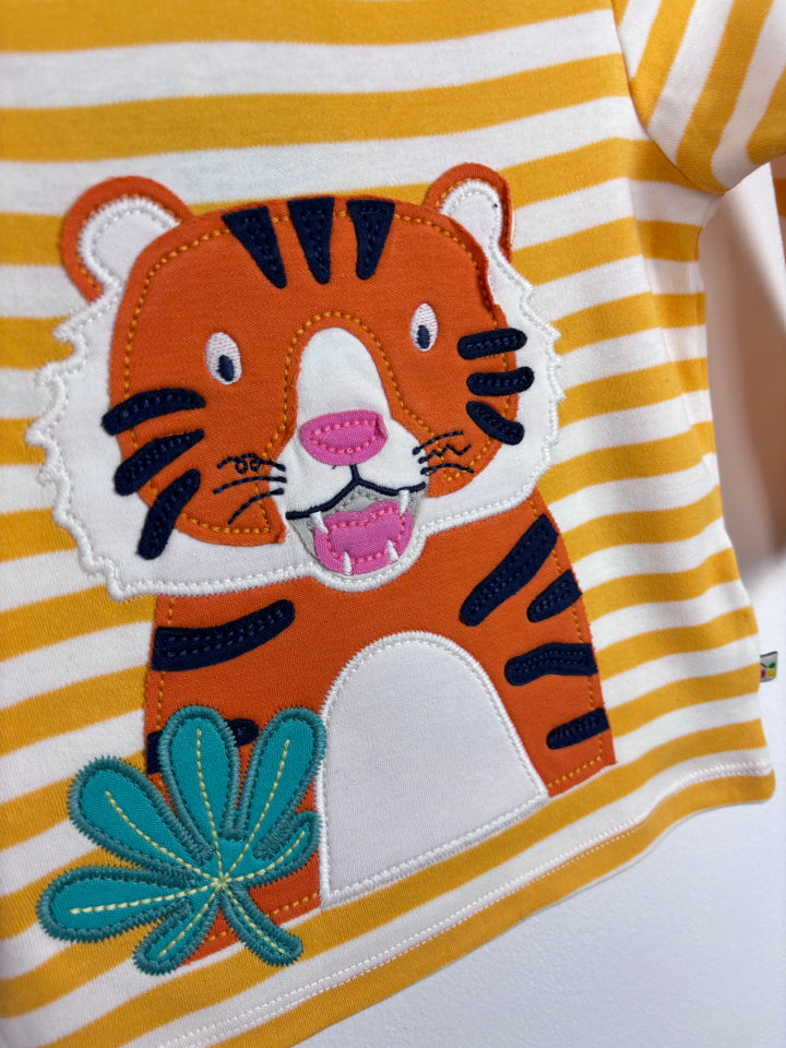 Frugi Tiger Long Sleeve Top 6-12 Months-Tops-Second Snuggle Preloved