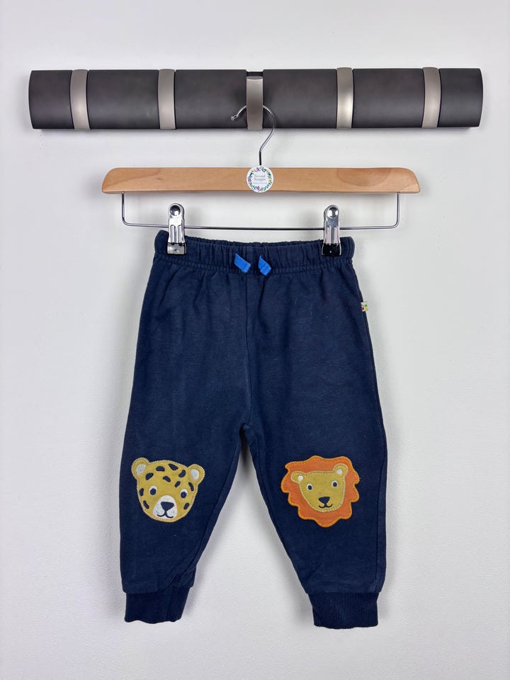 Frugi Navy Joggers 6-12 Months-Trousers-Second Snuggle Preloved