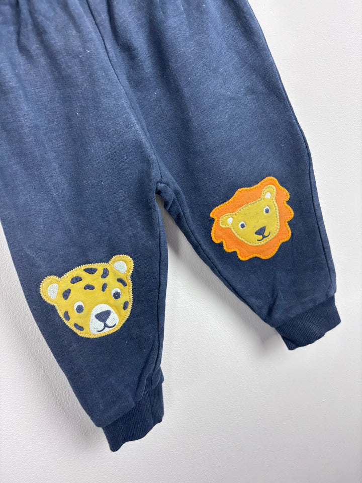 Frugi Navy Joggers 6-12 Months-Trousers-Second Snuggle Preloved