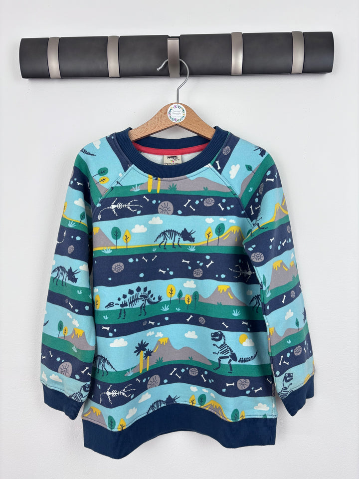 Frugi Dinosaur Jumper 6-7 Years-Jumpers-Second Snuggle Preloved