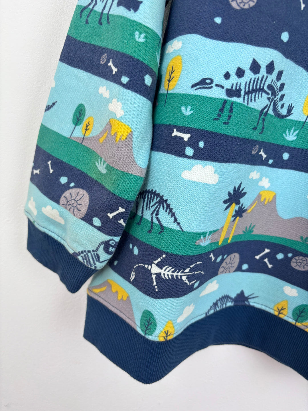 Frugi Dinosaur Jumper 6-7 Years-Jumpers-Second Snuggle Preloved