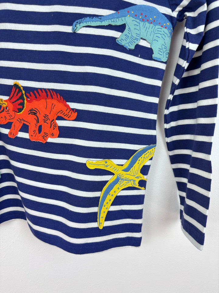 Mini Boden Long Sleeve Dinosaur Top 8-9 Years-Tops-Second Snuggle Preloved