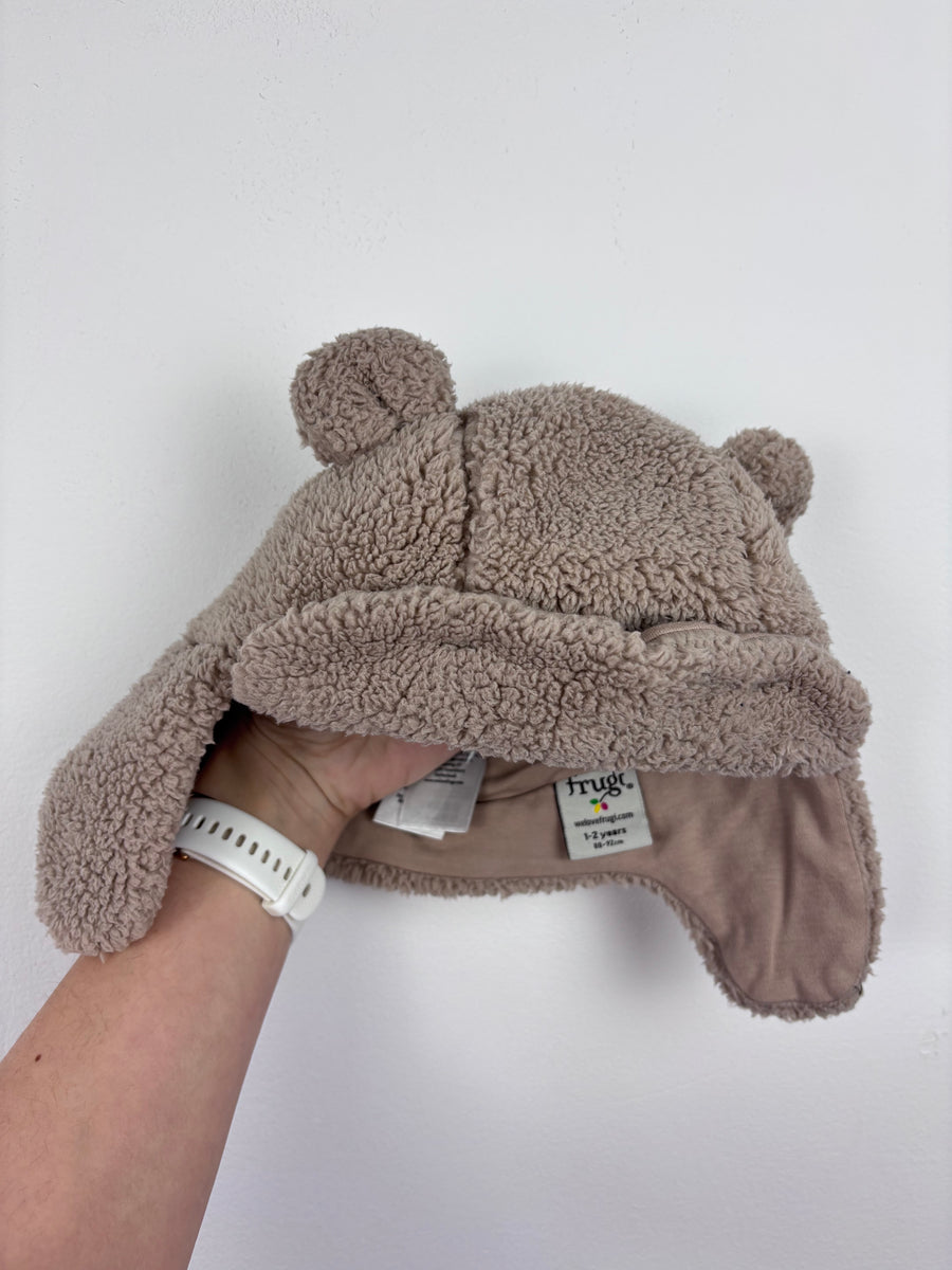 Frugi Bear Hat 1-2 Years-Hats-Second Snuggle Preloved