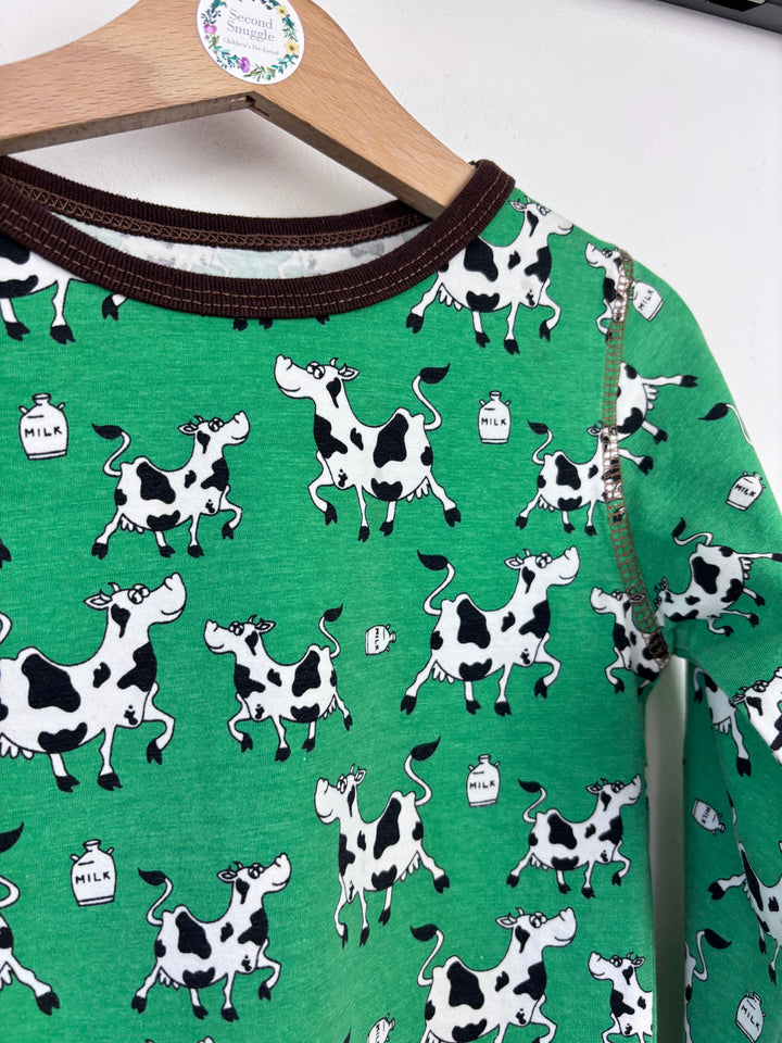 Snoozy Long Sleeve Cows Top 110/116 (5-6 Years)-Tops-Second Snuggle Preloved