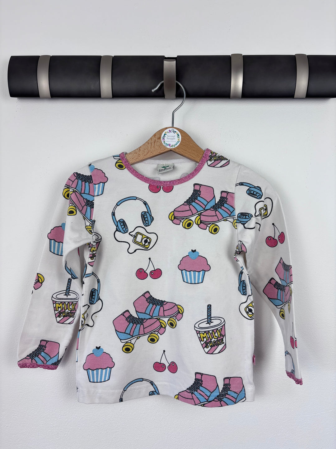 Smafolk Roller skates Long Sleeve Top 86/92 (1-2 Years)-Tops-Second Snuggle Preloved