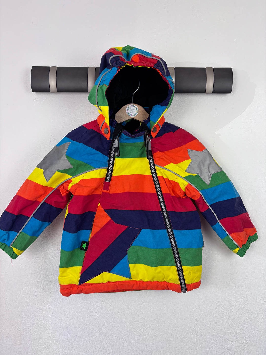 Molo Rainbow Coat 92 (18-24 Months)-Coats-Second Snuggle Preloved