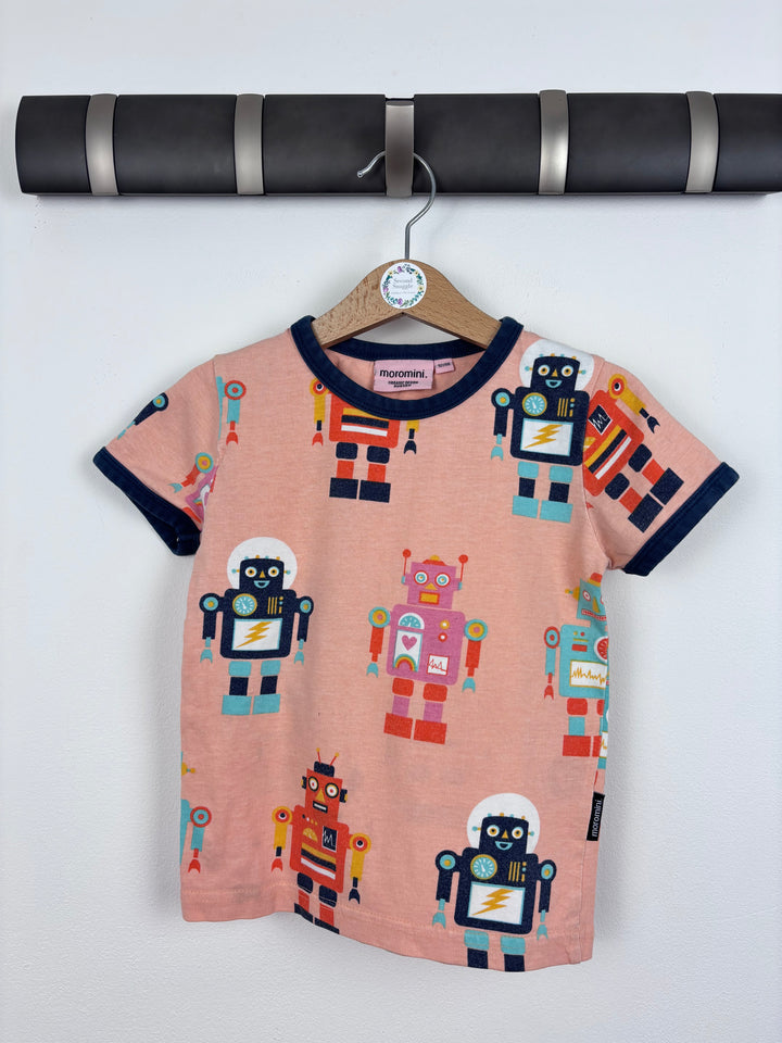 Moromini Robots T-shirt 92-98 (2-3 Years)-Tops-Second Snuggle Preloved