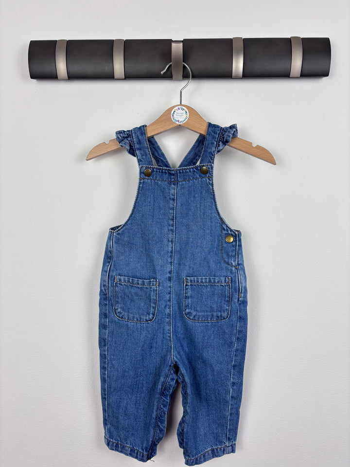 M&S Denim Dungarees 3-6 Months-Dungarees-Second Snuggle Preloved