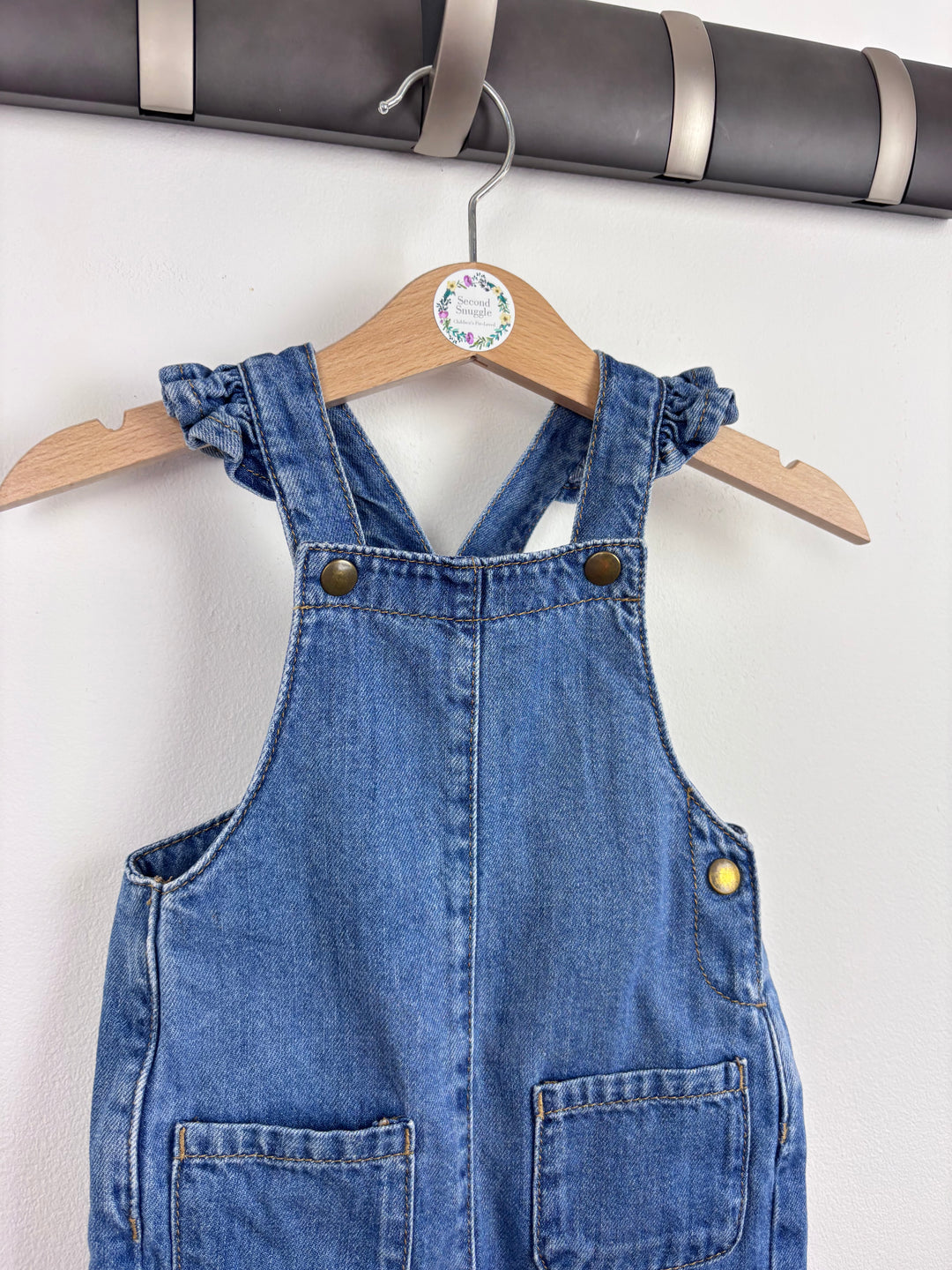 M&S Denim Dungarees 3-6 Months-Dungarees-Second Snuggle Preloved