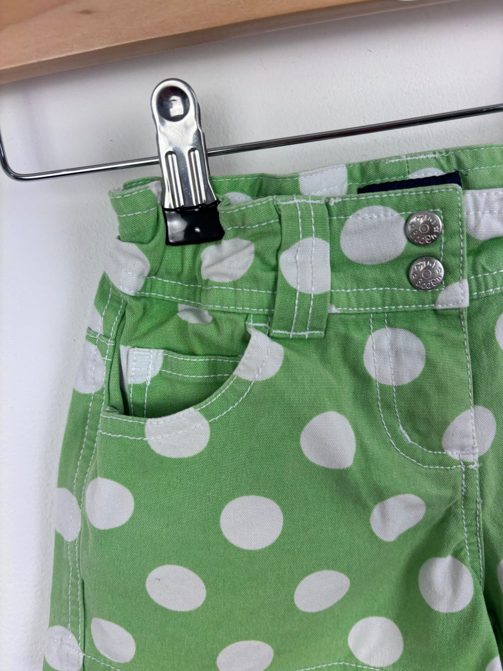 Mini Boden Green Spot Shorts 4-5 Years-Shorts-Second Snuggle Preloved