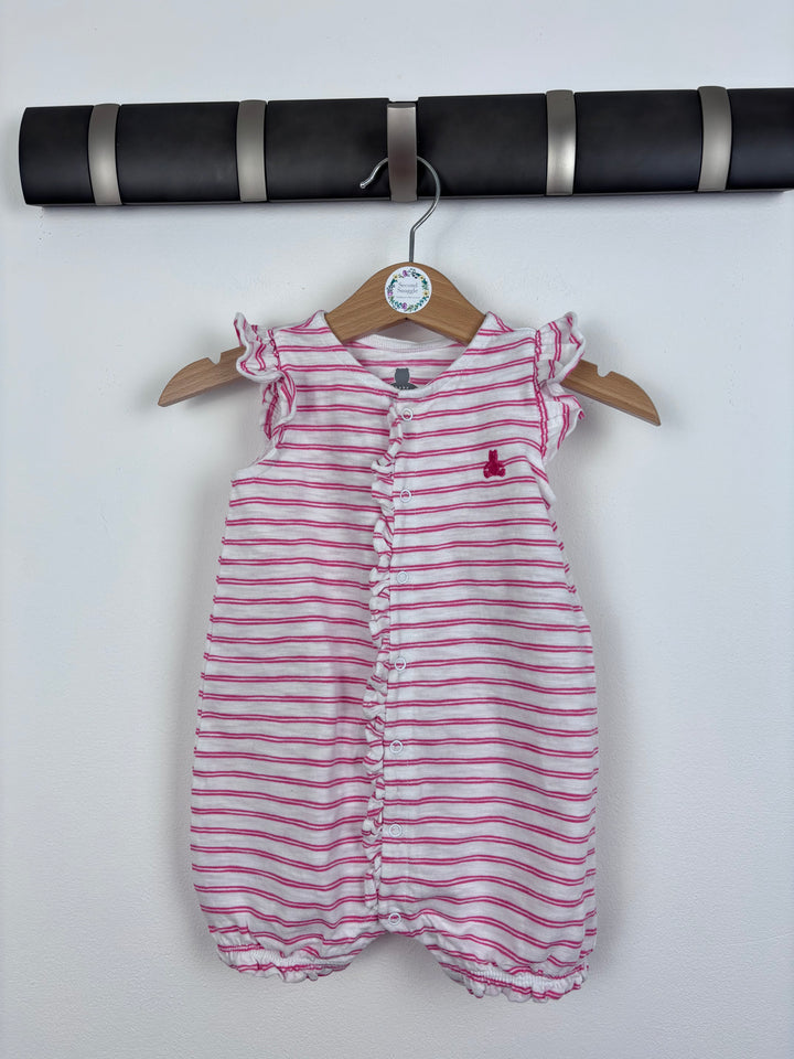 Baby Gap Pink Stripe Romper 3-6 Months-Rompers-Second Snuggle Preloved