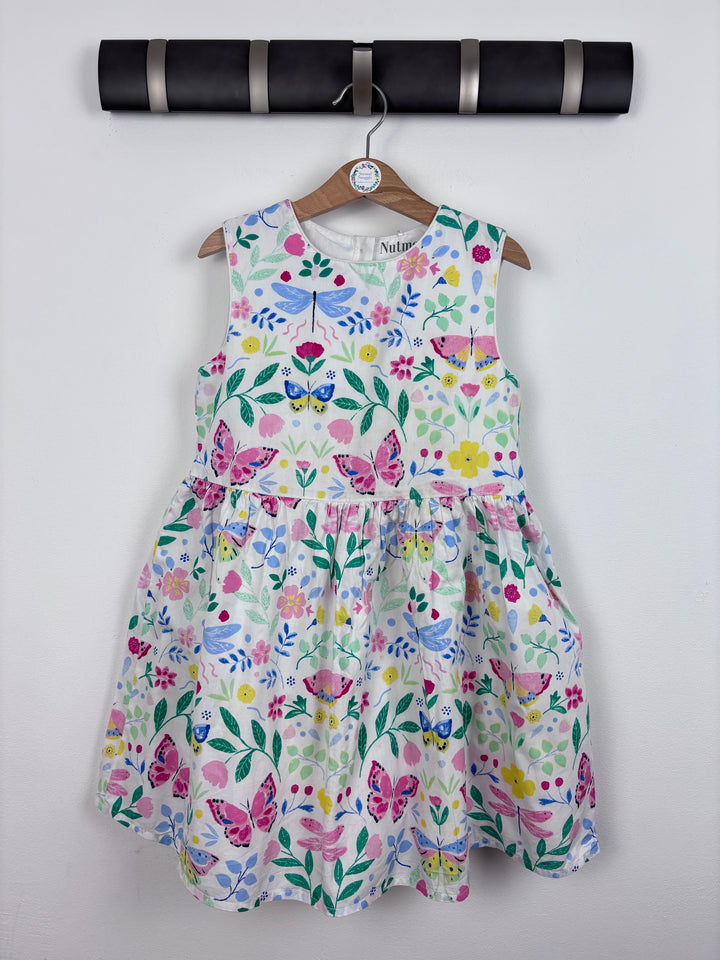 Nutmeg Floral dress 6-7 Years-Dresses-Second Snuggle Preloved