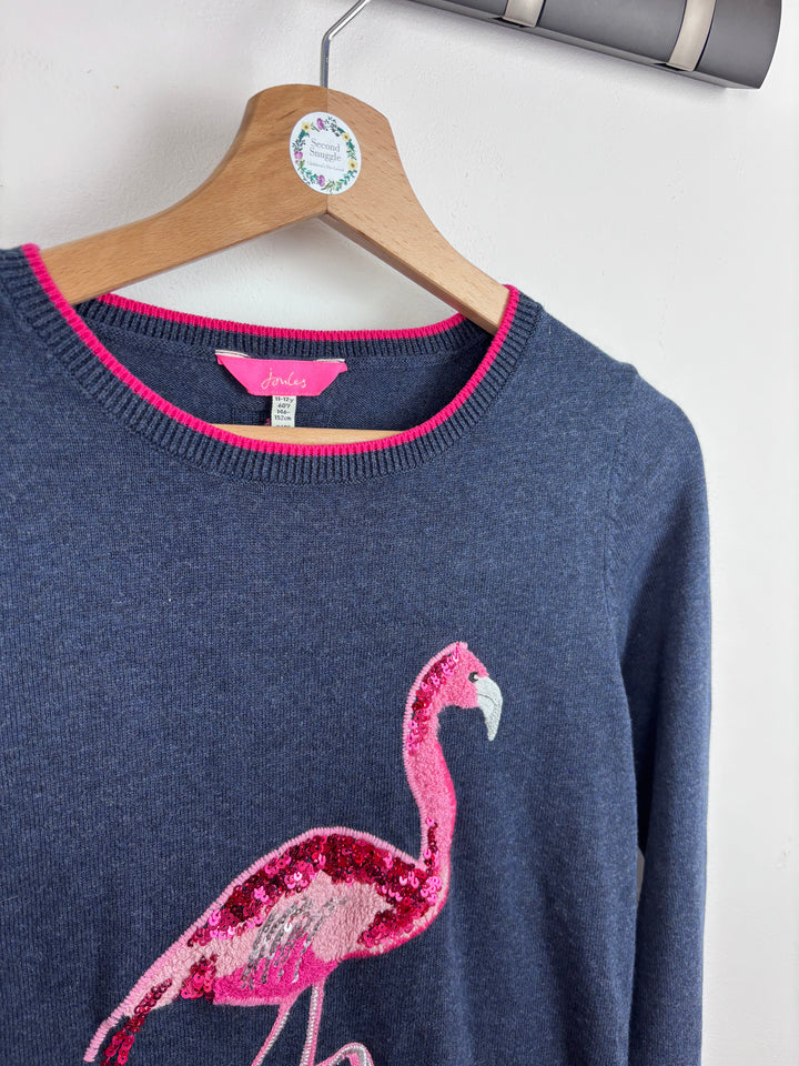 Joules Flamingo Jumper 11-12 Years-Jumpers-Second Snuggle Preloved