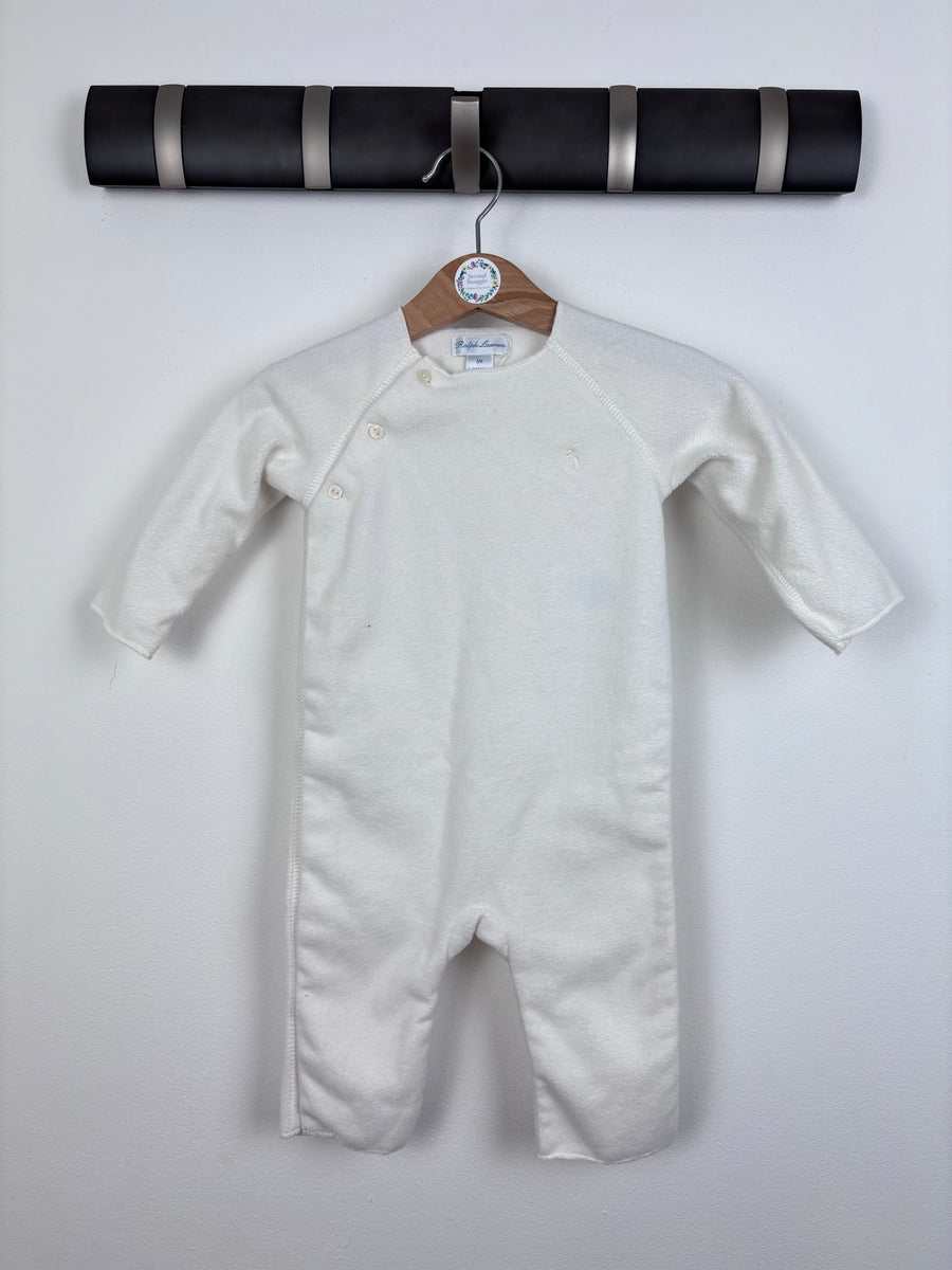 Ralph Lauren Fleece Romper 6 Months-Rompers-Second Snuggle Preloved