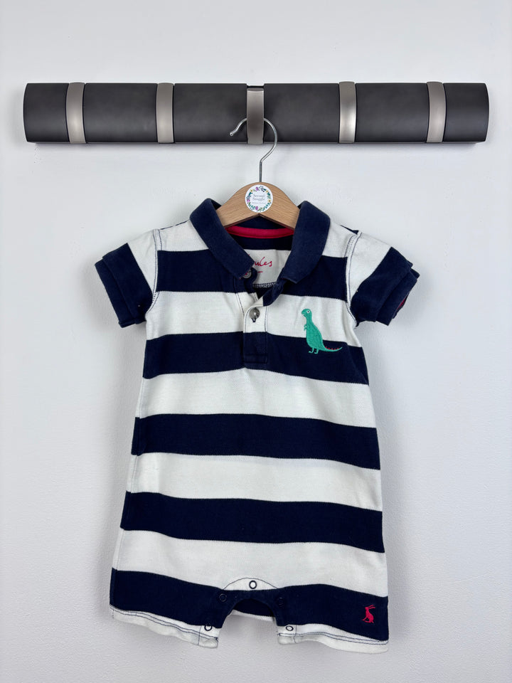 Joules Stripe Romper 6-9 Months-Rompers-Second Snuggle Preloved