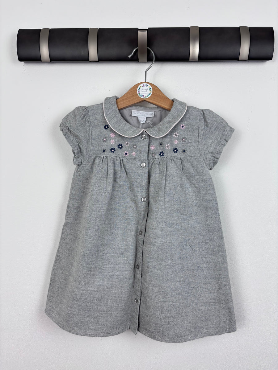 Little White Company Grey Dress 18-24 Months-Dresses-Second Snuggle Preloved