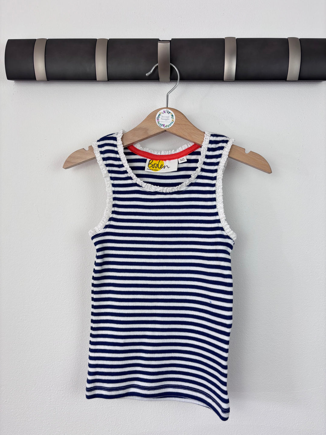 Boden Navy Stripe Vest Top 3-4 Years-Tops-Second Snuggle Preloved