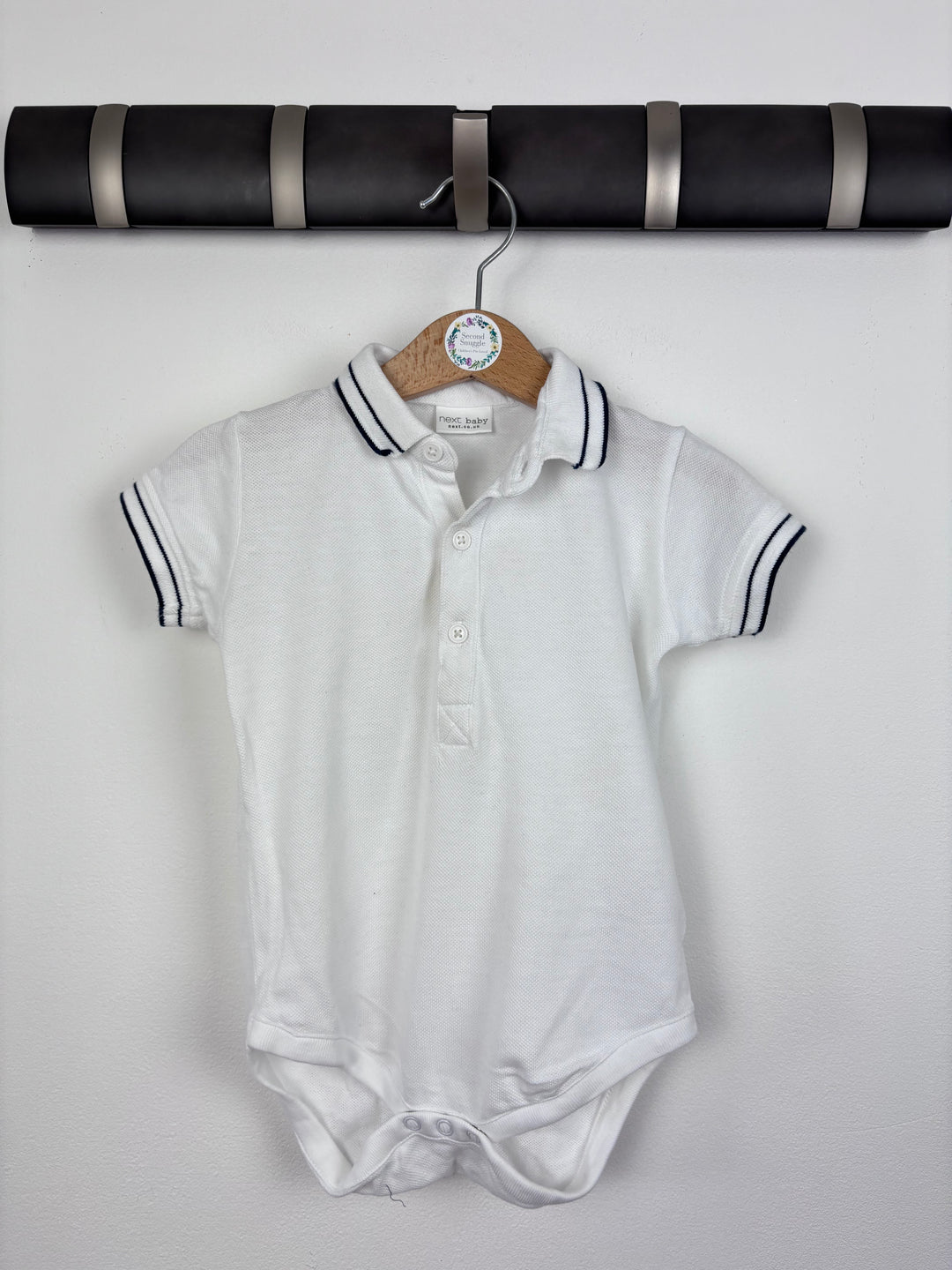 Next White Polo Vest 9-12 Months-Vests-Second Snuggle Preloved