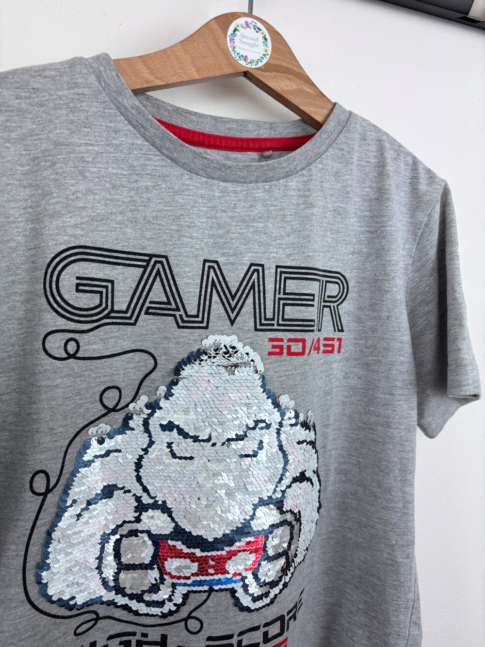 Next Gamer Sequin T-Shirt 8 Years-Tops-Second Snuggle Preloved