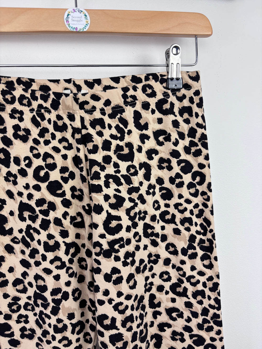 River Island Leopard Print Cotton Leggings 11–12 Years-Leggings-Second Snuggle Preloved