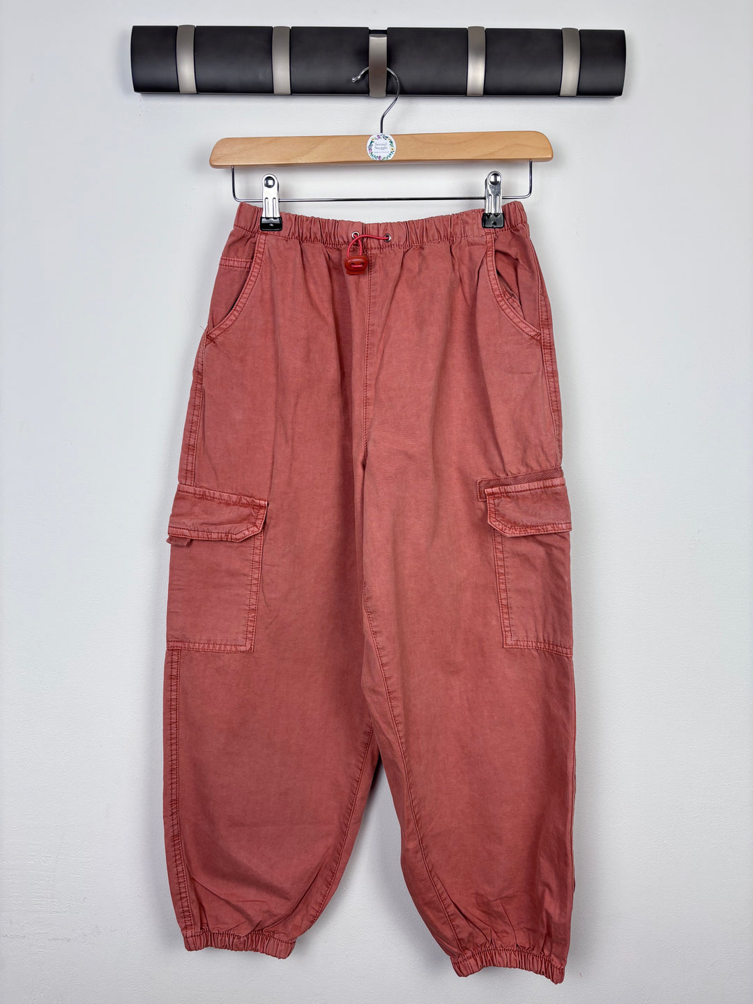 Next Coral Beige Cargo Trousers-Trousers-Second Snuggle Preloved