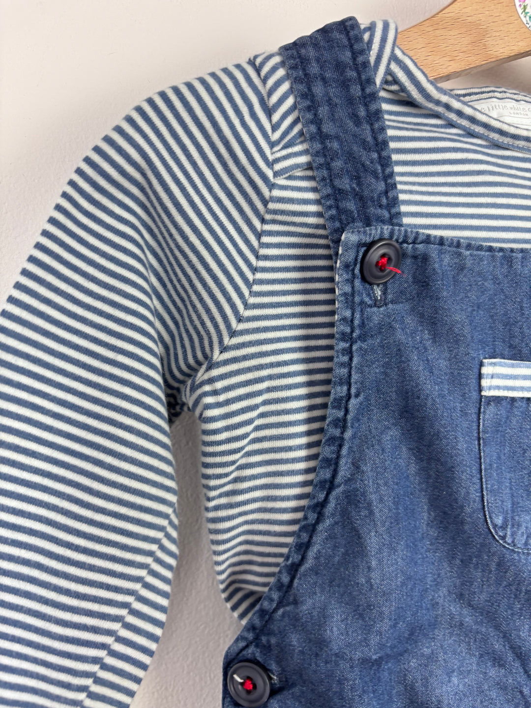 The Little White Company 12-18 Months-Dungarees-Second Snuggle Preloved