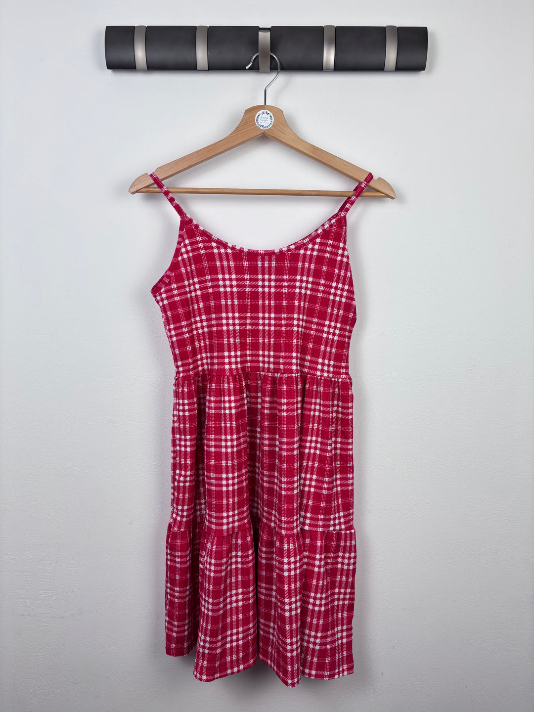 New Look Checkered Red Dress 12-13 Years-Dresses-Second Snuggle Preloved