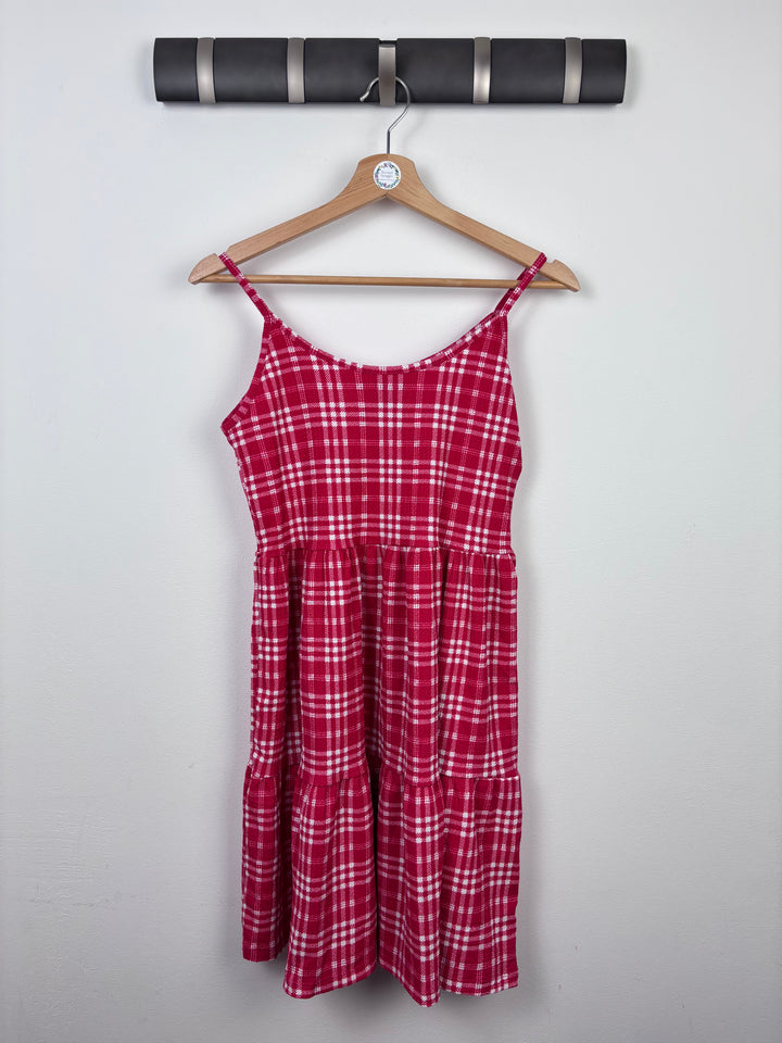 New Look Checkered Red Dress 12-13 Years-Dresses-Second Snuggle Preloved