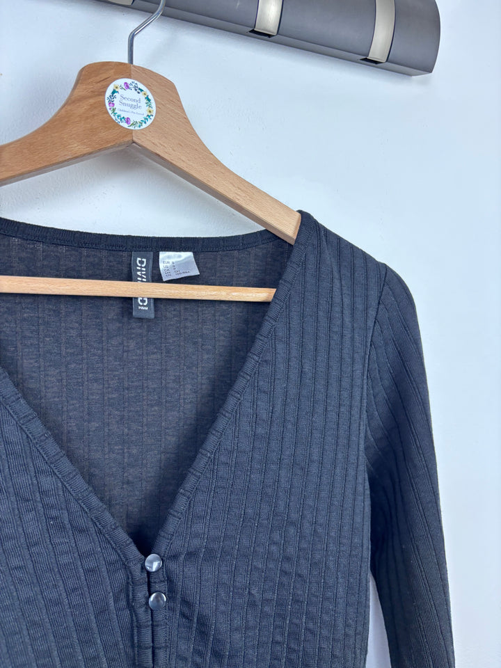 H&M Black Cardigan Small-Cardigans-Second Snuggle Preloved