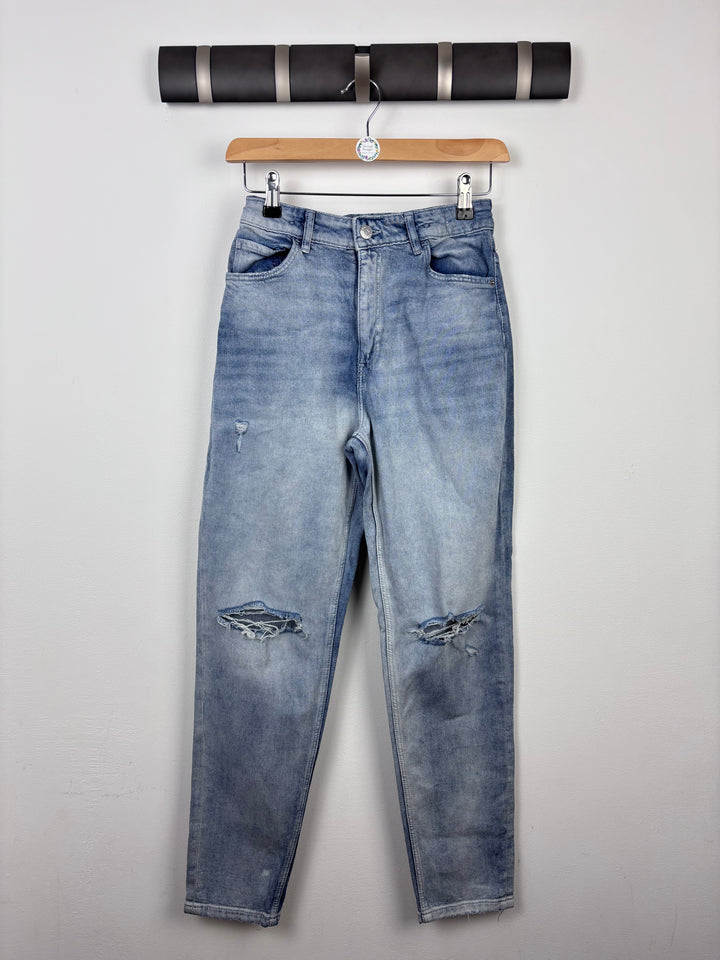 H&M High Waisted Jeans 12-13 Years-Trousers-Second Snuggle Preloved