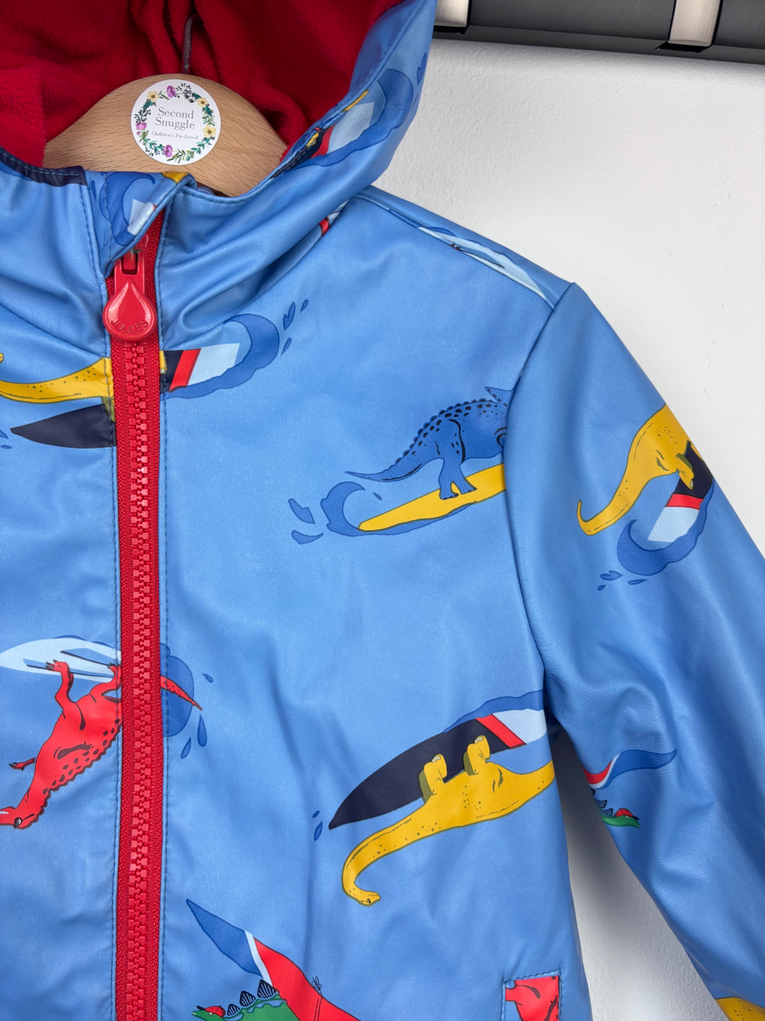 Joules Dinosaur Lined Raincoat 2 Years-Coats-Second Snuggle Preloved