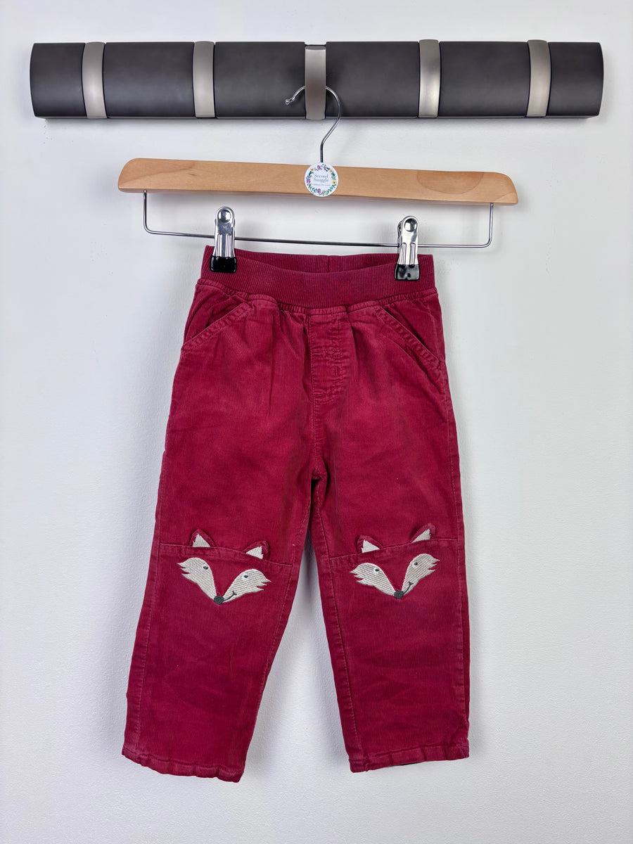 JoJo Maman Bebe Lined Fox Trousers 12-18 Months-Trousers-Second Snuggle Preloved