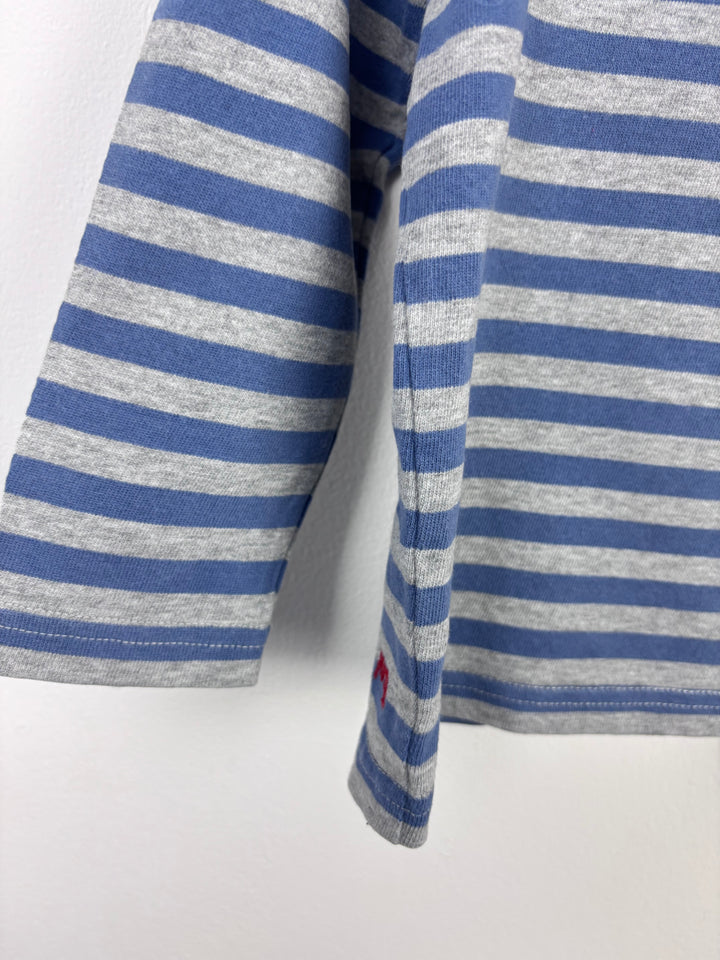 Kite Stripe Long Sleeve Top With Rainbow 4 Years-Tops-Second Snuggle Preloved