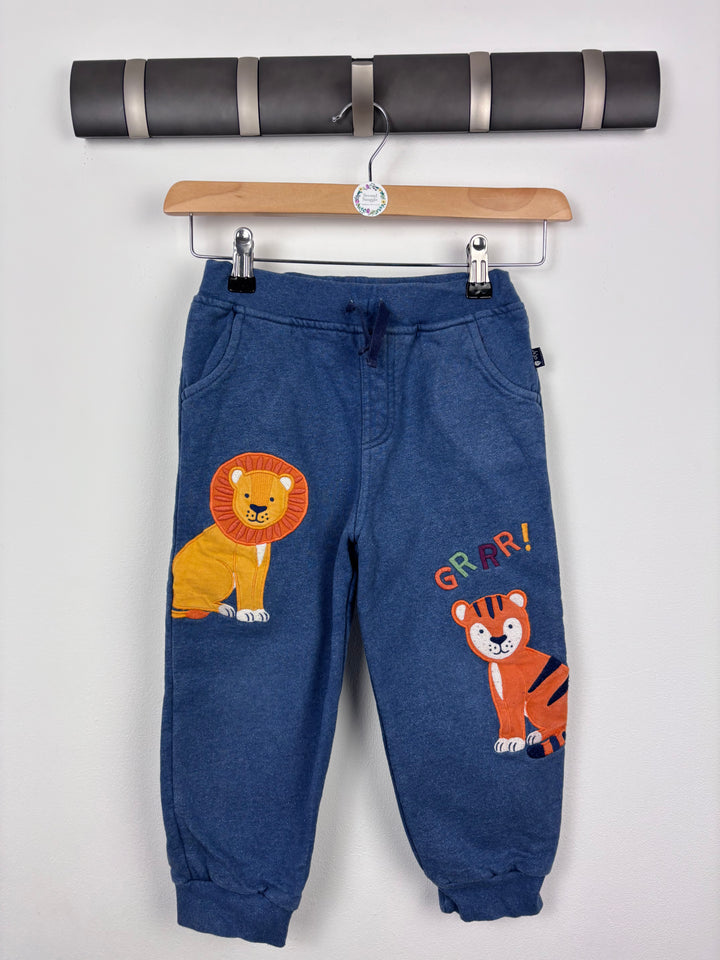 JoJo Maman Bebe Blue Safari Joggers 5-6 Years-Trousers-Second Snuggle Preloved