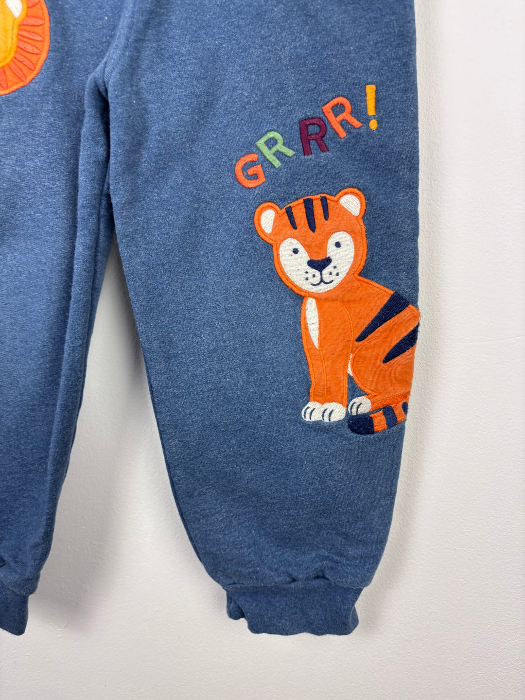 JoJo Maman Bebe Blue Safari Joggers 5-6 Years-Trousers-Second Snuggle Preloved