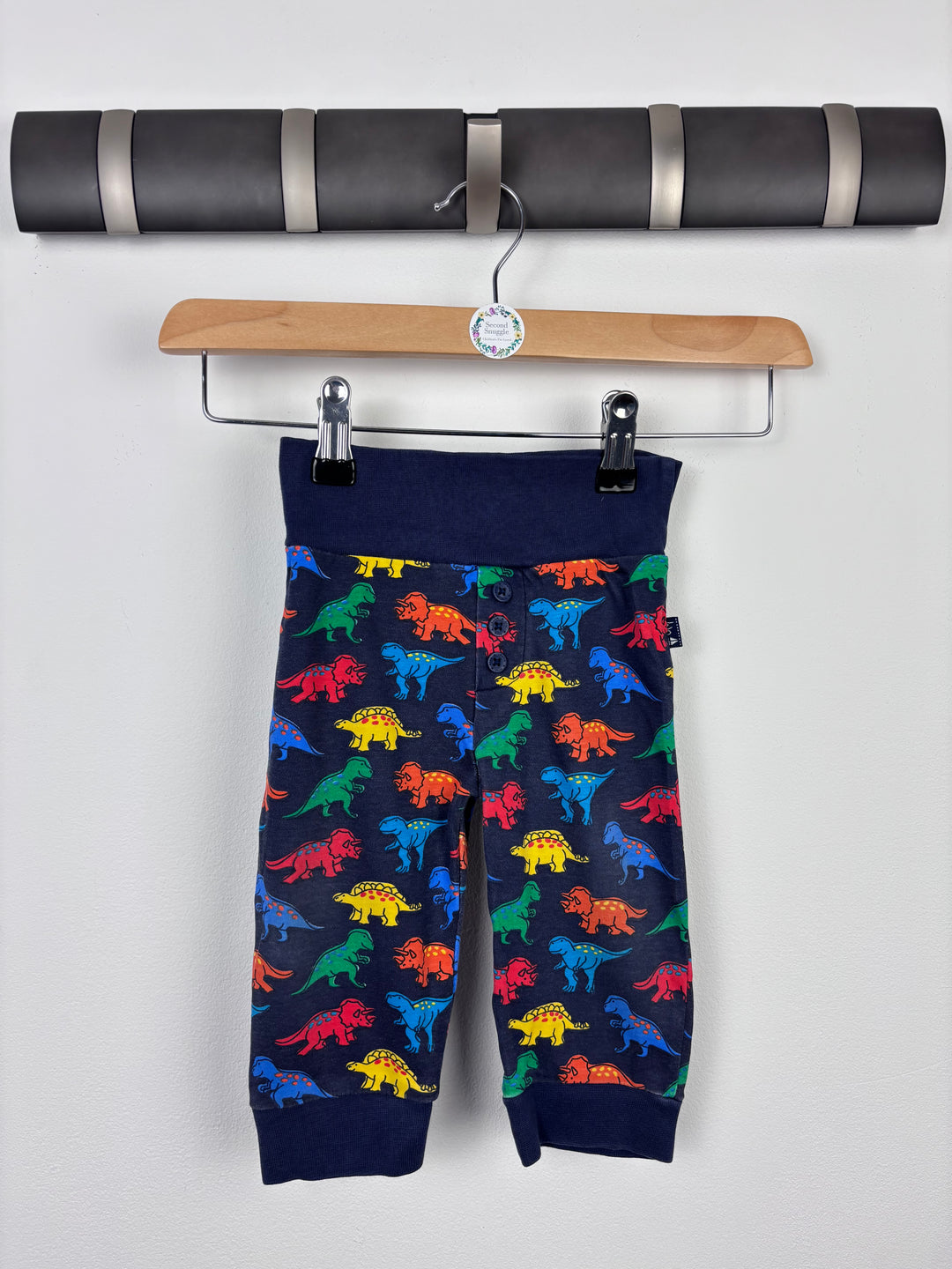 JoJo Maman Bebe Dinosaur Leggings 6-12 Months-Leggings-Second Snuggle Preloved