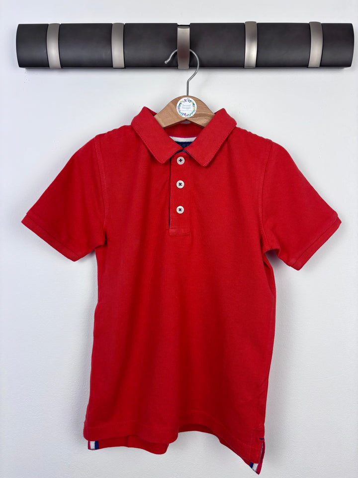 Boden Red Polo Top 4-5 Years-Tops-Second Snuggle Preloved