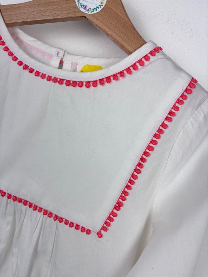 Mini Boden White Summer Dress 7-8 Years-Dresses-Second Snuggle Preloved