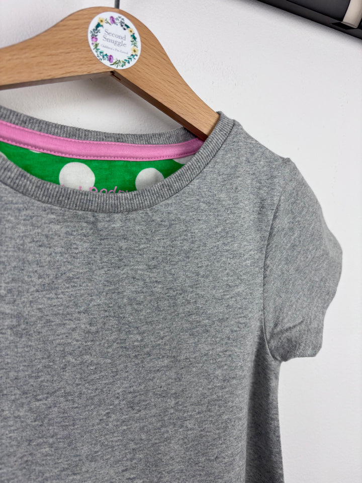 Mini Boden Grey & Green Spot Dress 5-6 Years-Dresses-Second Snuggle Preloved