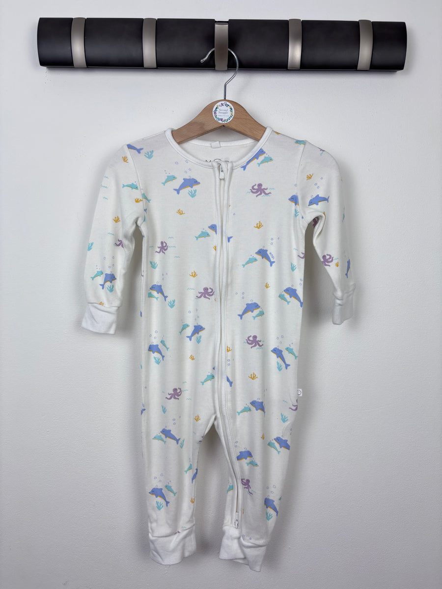 Mori Under The Sea Zipper Romper 9-12 Months-Rompers-Second Snuggle Preloved