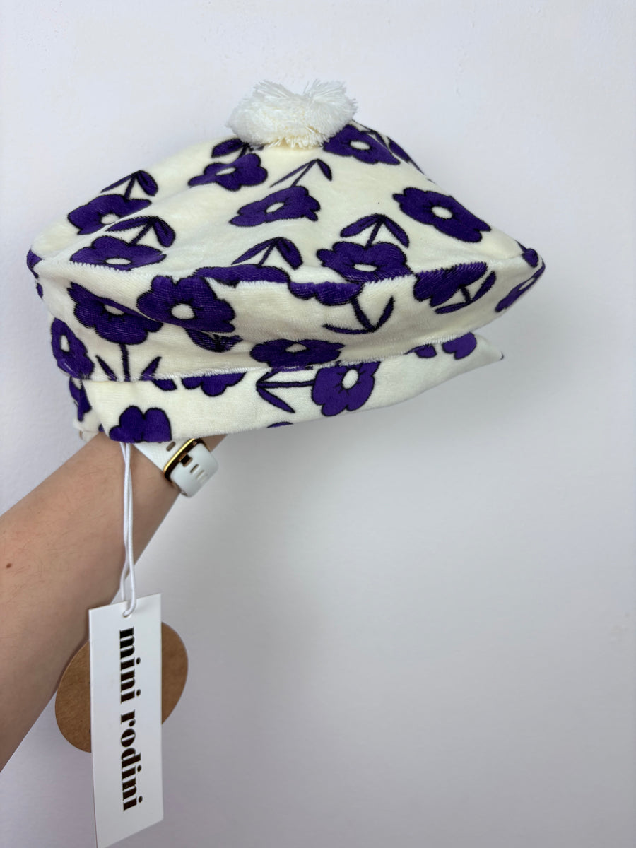 Mini Rodini Floral Beret 48/50 9 Months - 3 Years-Hats-Second Snuggle Preloved