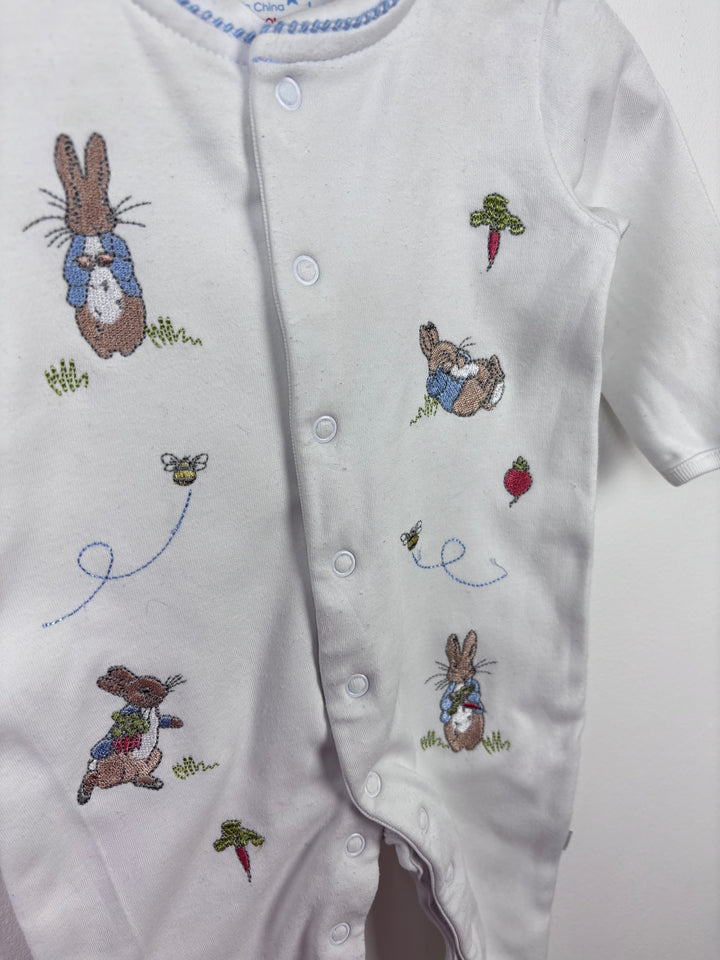 JoJo Maman Bebe Peter Rabbit Sleepsuit 3-6 Months-Sleepsuits-Second Snuggle Preloved