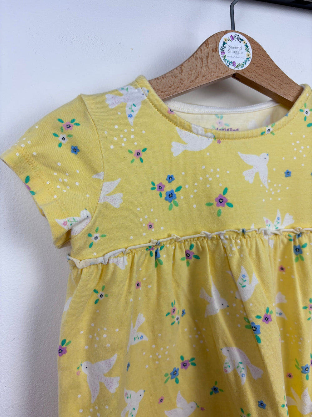 Fred & Flo Yellow Dress 18-24 Months-Dresses-Second Snuggle Preloved