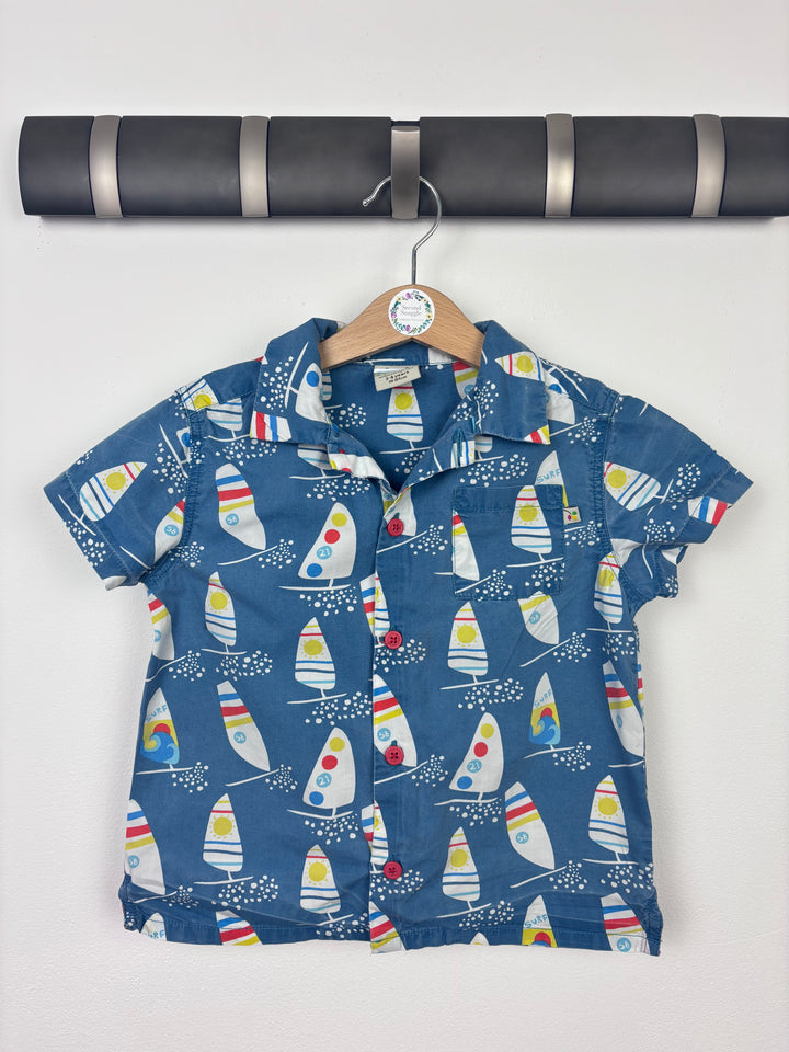 Frugi Boats Shirt 3-4 Years-Shirts-Second Snuggle Preloved