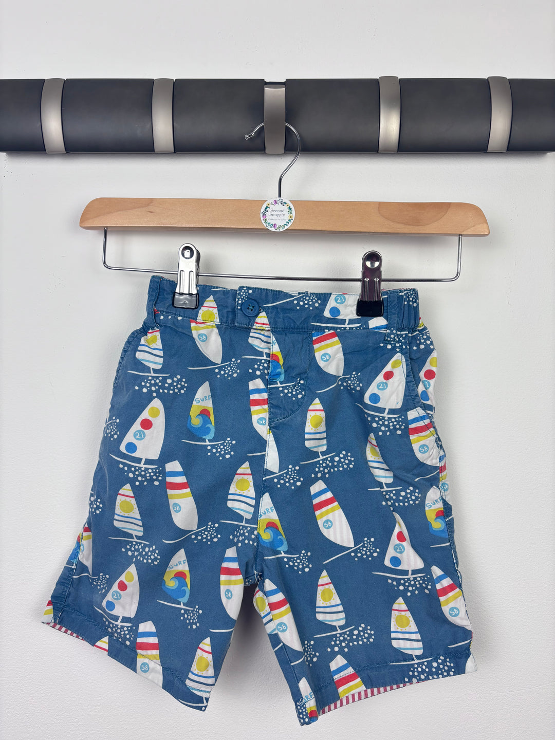 Frugi Reversible Shorts 3-4 Years-Shorts-Second Snuggle Preloved