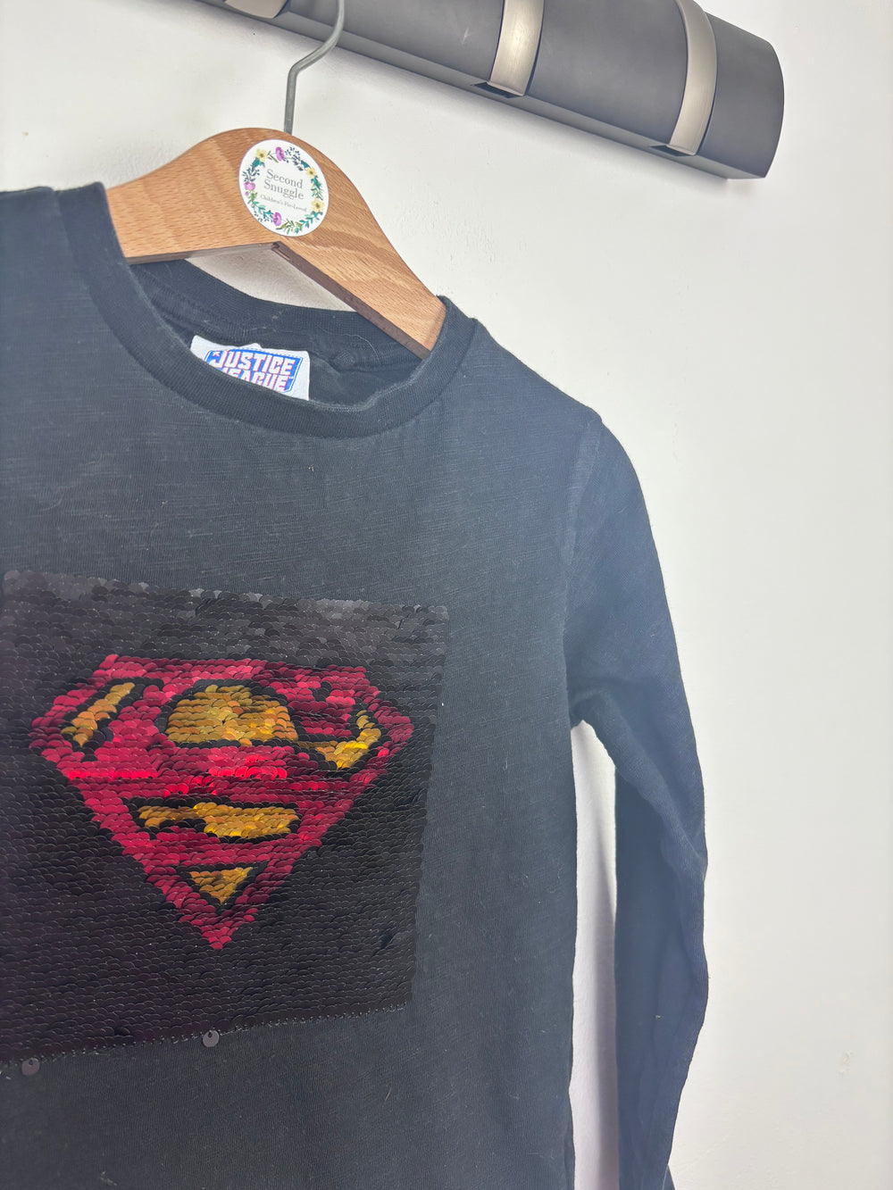 Next Sequin Batman/ Superman Top 3-4 Years-Tops-Second Snuggle Preloved